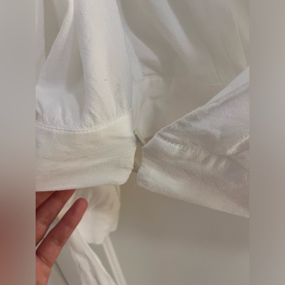 Frank and Oak White Wrap Top - Picture 5 of 9